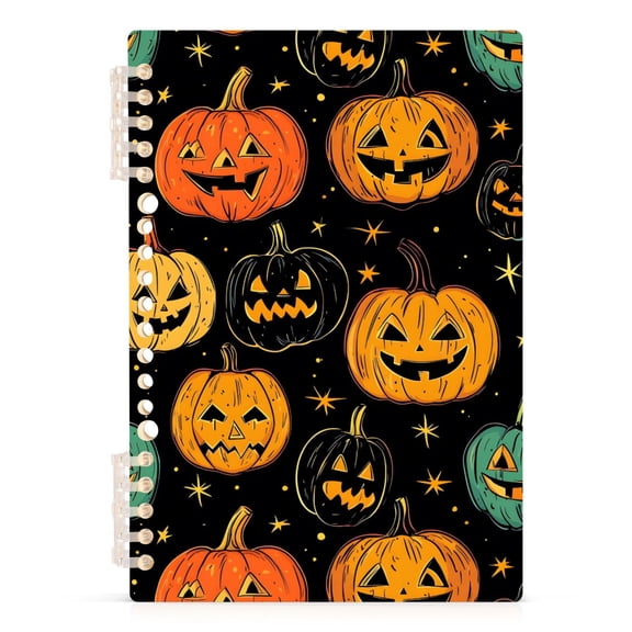 joogoo A5 Spiral Journal Notebook Funny Pumpkins College Ruled Notebooks 8.3" x 5.7" 1 PC