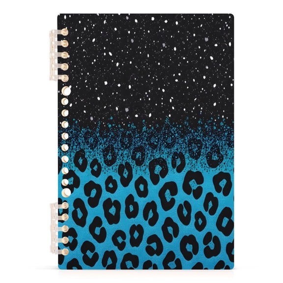 joogoo A5 Spiral Journal Notebook Glitter Sparkling Leopard College Ruled Notebooks 8.3" x 5.7" 1 PC