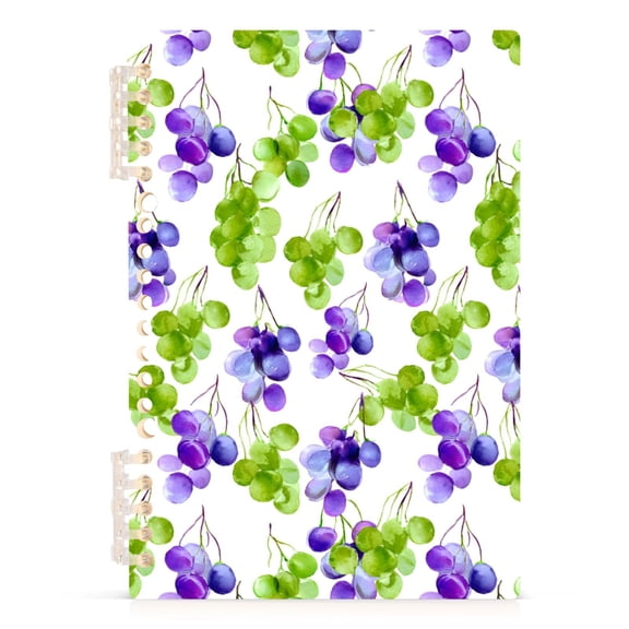 joogoo A5 Spiral Journal Notebook Grapes College Ruled Notebooks 8.3" x 5.7" 1 PC
