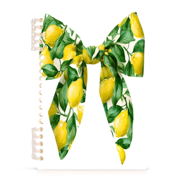 joogoo A5 Spiral Journal Notebook Lemon Bow College Ruled Notebooks 8.3" x 5.7" 1 PC