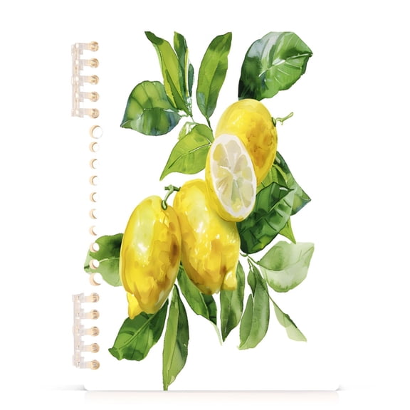 joogoo A5 Spiral Journal Notebook Lemon College Ruled Notebooks 8.3" x 5.7" 1 PC