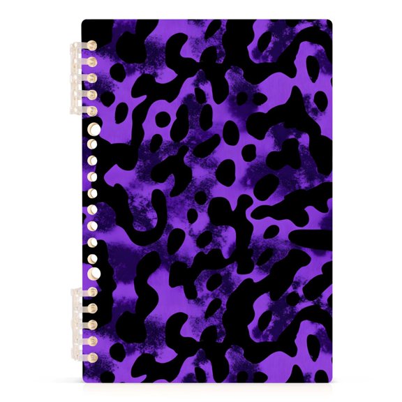 joogoo A5 Spiral Journal Notebook Leopard-a2 Pattern College Ruled Notebooks 8.3" x 5.7" 1 PC