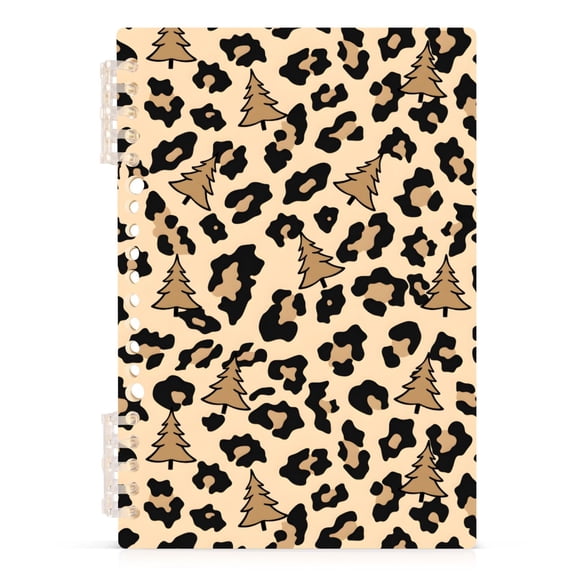 joogoo A5 Spiral Journal Notebook Leopard and Tree College Ruled Notebooks 8.3" x 5.7" 1 PC