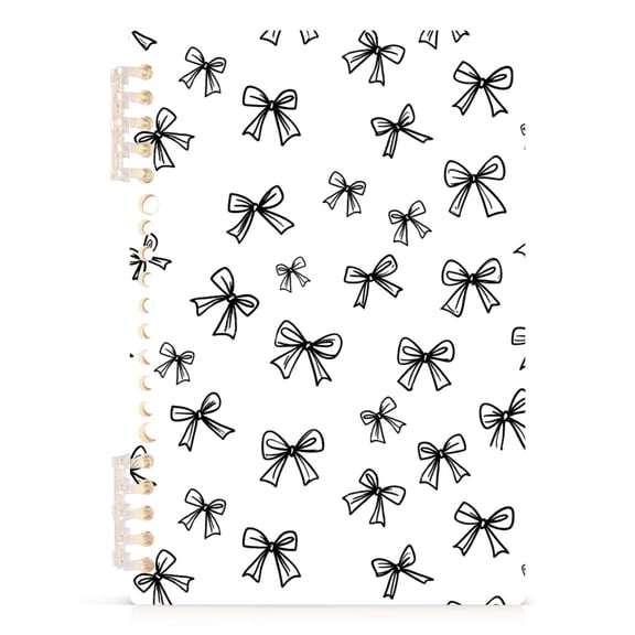 joogoo A5 Spiral Journal Notebook Line Bows College Ruled Notebooks 8.3" x 5.7" 1 PC
