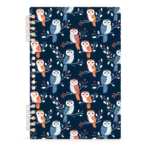 joogoo A5 Spiral Journal Notebook Many Owls on Branch College Ruled Notebooks 8.3" x 5.7" 1 PC