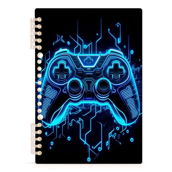 joogoo A5 Spiral Journal Notebook Neon Game Controller Cool College Ruled Notebooks 8.3" x 5.7" 1 PC