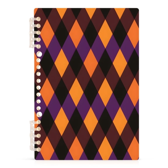 joogoo A5 Spiral Journal Notebook Orange Checkered College Ruled Notebooks 8.3" x 5.7" 1 PC