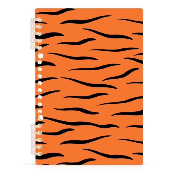 joogoo A5 Spiral Journal Notebook Orange Tigers Print College Ruled Notebooks 8.3" x 5.7" 1 PC
