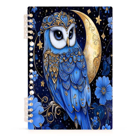 joogoo A5 Spiral Journal Notebook Owl Bloom Flower College Ruled Notebooks 8.3" x 5.7" 1 PC