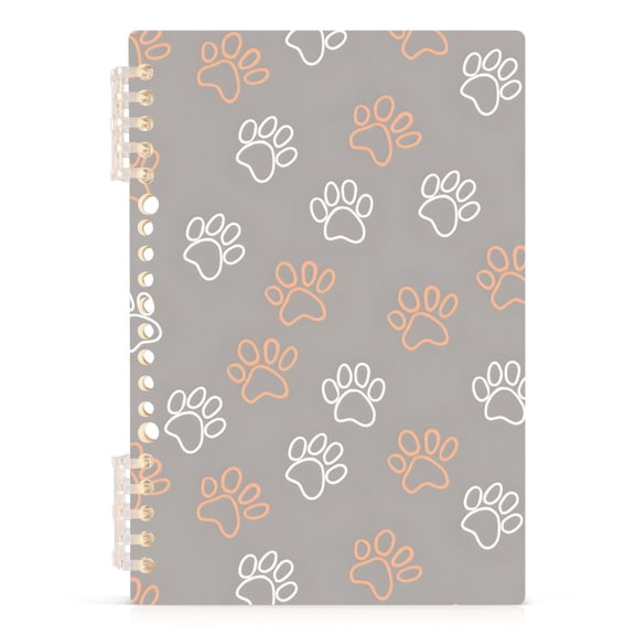 joogoo A5 Spiral Journal Notebook Paws Retro College Ruled Notebooks 8.3" x 5.7" 1 PC