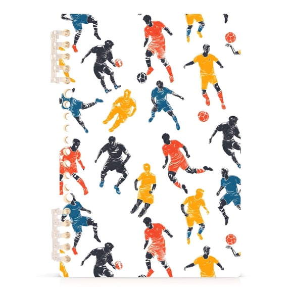 joogoo A5 Spiral Journal Notebook Play Football College Ruled Notebooks 8.3" x 5.7" 1 PC