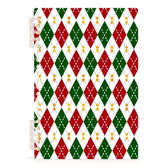 joogoo A5 Spiral Journal Notebook Red Green Checkered College Ruled Notebooks 8.3" x 5.7" 1 PC