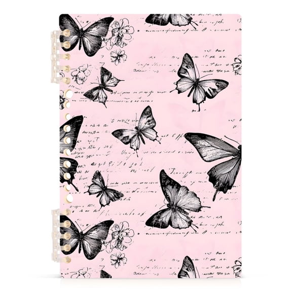 joogoo A5 Spiral Journal Notebook Retro Butterfly College Ruled Notebooks 8.3" x 5.7" 1 PC