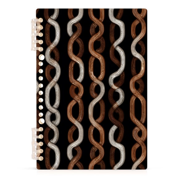 joogoo A5 Spiral Journal Notebook Retro Chains College Ruled Notebooks 8.3" x 5.7" 1 PC