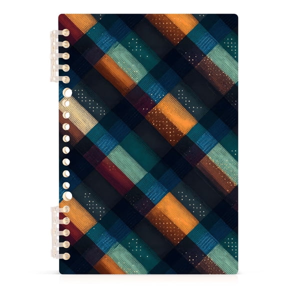 joogoo A5 Spiral Journal Notebook Retro Checkered College Ruled Notebooks 8.3" x 5.7" 1 PC