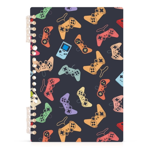 joogoo A5 Spiral Journal Notebook Retro Game Controller College Ruled Notebooks 8.3" x 5.7" 1 PC