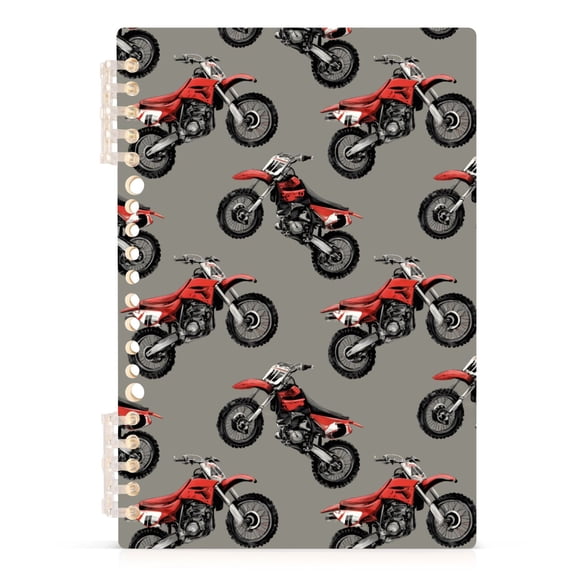 joogoo A5 Spiral Journal Notebook Retro Motorcycle College Ruled Notebooks 8.3" x 5.7" 1 PC