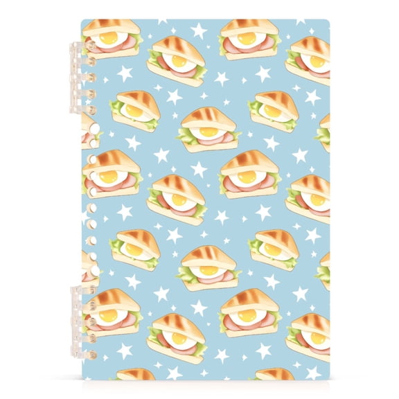 joogoo A5 Spiral Journal Notebook Sandwich Stars College Ruled Notebooks 8.3" x 5.7" 1 PC