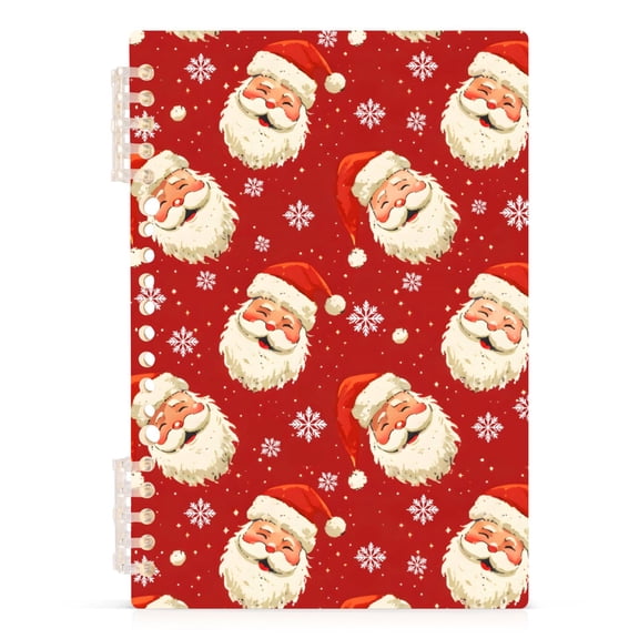 joogoo A5 Spiral Journal Notebook Santa Claus Snowflakes College Ruled Notebooks 8.3" x 5.7" 1 PC