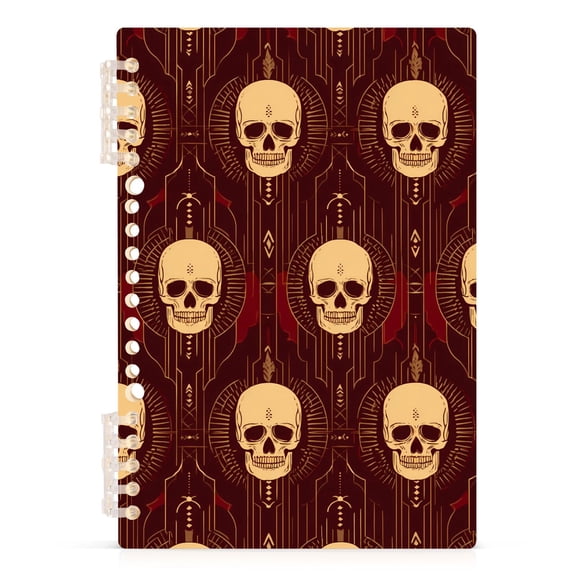 joogoo A5 Spiral Journal Notebook Skeleton Mandala College Ruled Notebooks 8.3" x 5.7" 1 PC