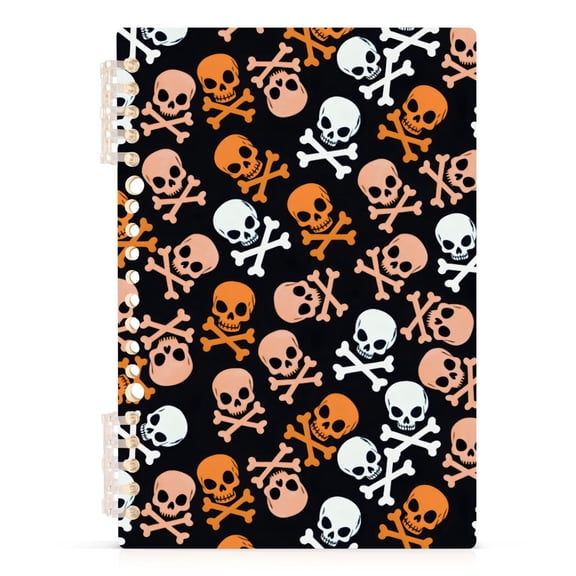 joogoo A5 Spiral Journal Notebook Skulls College Ruled Notebooks 8.3" x 5.7" 1 PC