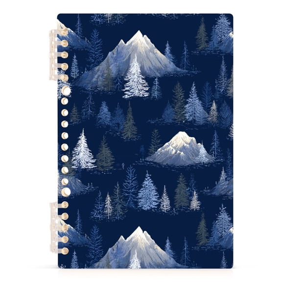 joogoo A5 Spiral Journal Notebook Snow Mountains College Ruled Notebooks 8.3" x 5.7" 1 PC