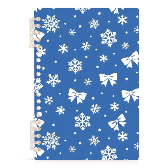 joogoo A5 Spiral Journal Notebook Snowflake Bows College Ruled Notebooks 8.3" x 5.7" 1 PC