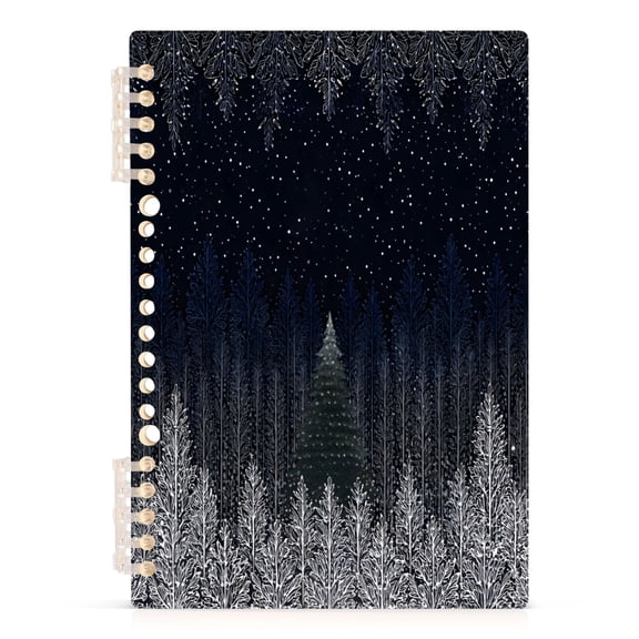 joogoo A5 Spiral Journal Notebook Snowflake Forest College Ruled Notebooks 8.3" x 5.7" 1 PC