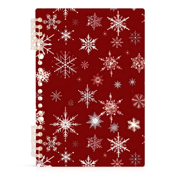 joogoo A5 Spiral Journal Notebook Snowflakes Christmas College Ruled Notebooks 8.3" x 5.7" 1 PC