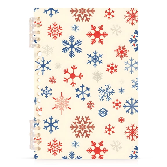 joogoo A5 Spiral Journal Notebook Snowflakes Christmas College Ruled Notebooks 8.3" x 5.7" 1 PC