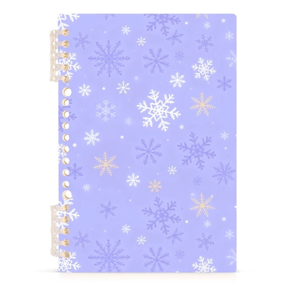 joogoo A5 Spiral Journal Notebook Snowflakes College Ruled Notebooks 8.3" x 5.7" 1 PC
