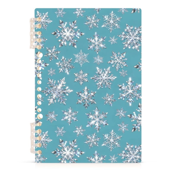 joogoo A5 Spiral Journal Notebook Snowflakes College Ruled Notebooks 8.3" x 5.7" 1 PC