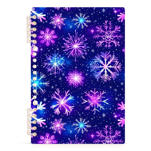 joogoo A5 Spiral Journal Notebook Snowflakes3 College Ruled Notebooks 8.3" x 5.7" 1 PC