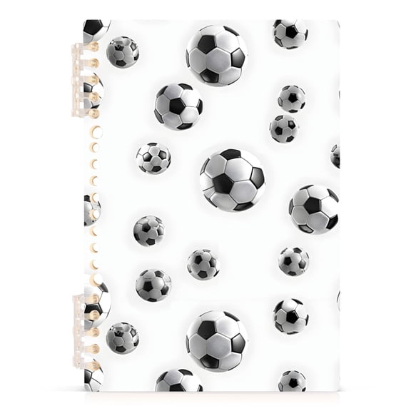 joogoo A5 Spiral Journal Notebook Soccer Football College Ruled Notebooks 8.3" x 5.7" 1 PC