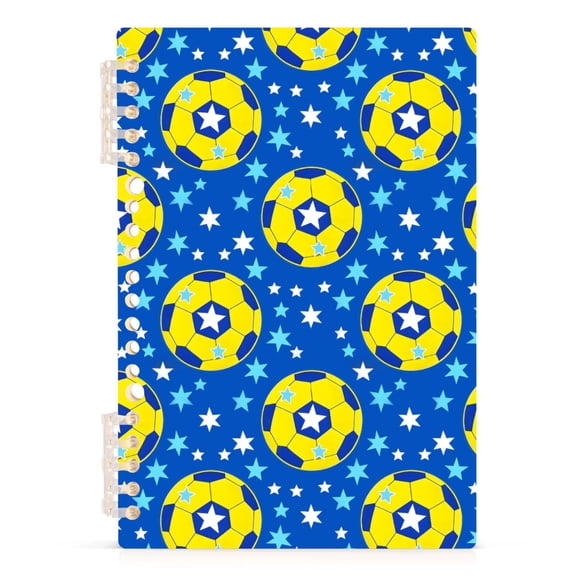 joogoo A5 Spiral Journal Notebook Soccer Star Footballs College Ruled Notebooks 8.3" x 5.7" 1 PC
