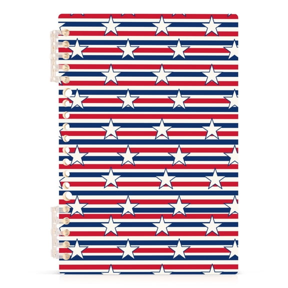 joogoo A5 Spiral Journal Notebook Stars Stripes College Ruled Notebooks 8.3" x 5.7" 1 PC