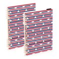 thumbnail image 1 of joogoo A5 Spiral Journal Notebook Stars Stripes College Ruled Notebooks 8.3" x 5.7" 2 PCs, 1 of 8