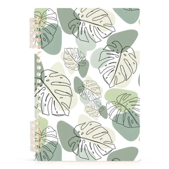 joogoo A5 Spiral Journal Notebook Summer Palm Leaf College Ruled Notebooks 8.3" x 5.7" 1 PC