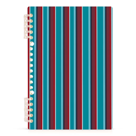 joogoo A5 Spiral Journal Notebook Turquoise Stripes College Ruled Notebooks 8.3" x 5.7" 1 PC