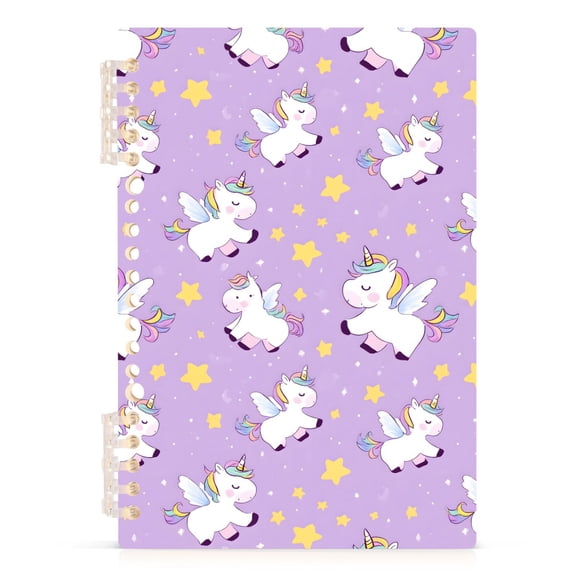 joogoo A5 Spiral Journal Notebook Unicorn Cute Star College Ruled Notebooks 8.3" x 5.7" 1 PC