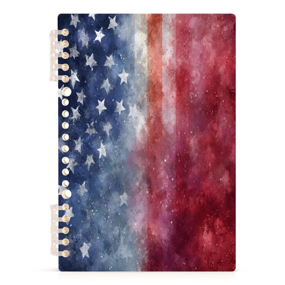 joogoo A5 Spiral Journal Notebook Vintage Flag College Ruled Notebooks 8.3" x 5.7" 1 PC