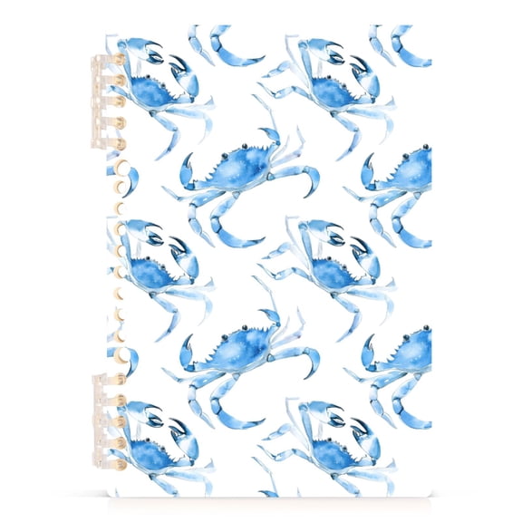joogoo A5 Spiral Journal Notebook Watercolor Crabs College Ruled Notebooks 8.3" x 5.7" 1 PC