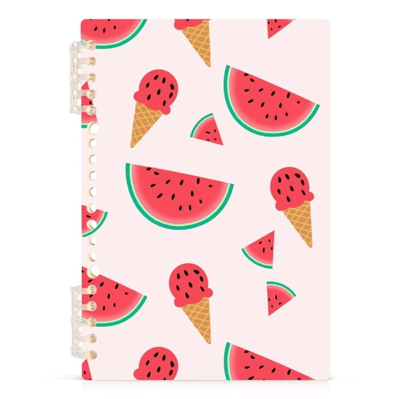 joogoo A5 Spiral Journal Notebook Watermelon Ice Cream College Ruled Notebooks 8.3" x 5.7" 1 PC
