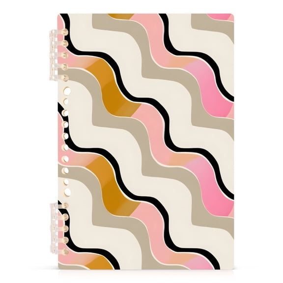 joogoo A5 Spiral Journal Notebook Wavy Line College Ruled Notebooks 8.3" x 5.7" 1 PC