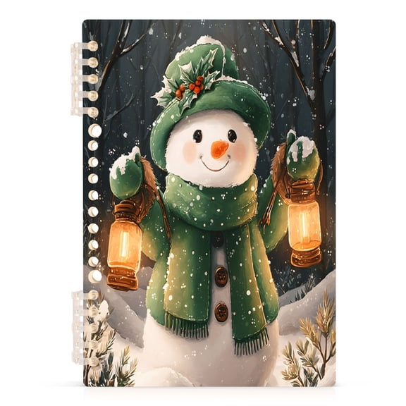 joogoo A5 Spiral Journal Notebook Winter Snowman College Ruled Notebooks 8.3" x 5.7" 1 PC