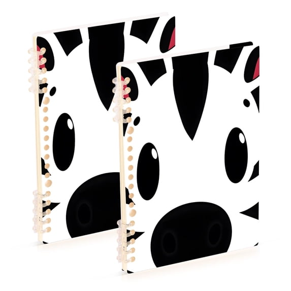 joogoo A5 Spiral Journal Notebook Zebra Face College Ruled Notebooks 8.3" x 5.7" 2 PCs