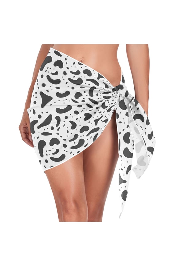 Abstract Leopard Women's Beach Sarong Bathing Suit Wrap Swimwear Cover Ups M