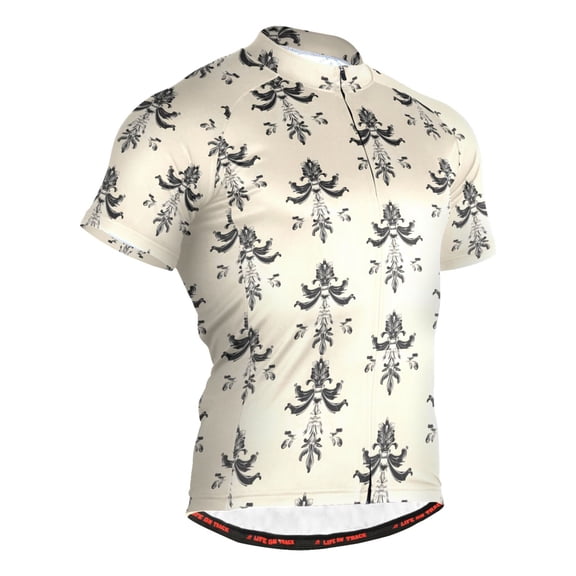joogoo Abstract Pattern Men's Cycling Jerseys Mountain Bike Short Sleeve Tops 3XL