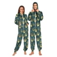 thumbnail image 1 of joogoo Abstract Peacock Feathers-p1 Unisex Adults Onesies Pajamas Jumpsuits L, 1 of 7