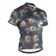 thumbnail image 1 of joogoo Abstract Peacock Feathers-p6 Pattern Men's Cycling Jerseys Mountain Bike Short Sleeve Tops 3XL, 1 of 7